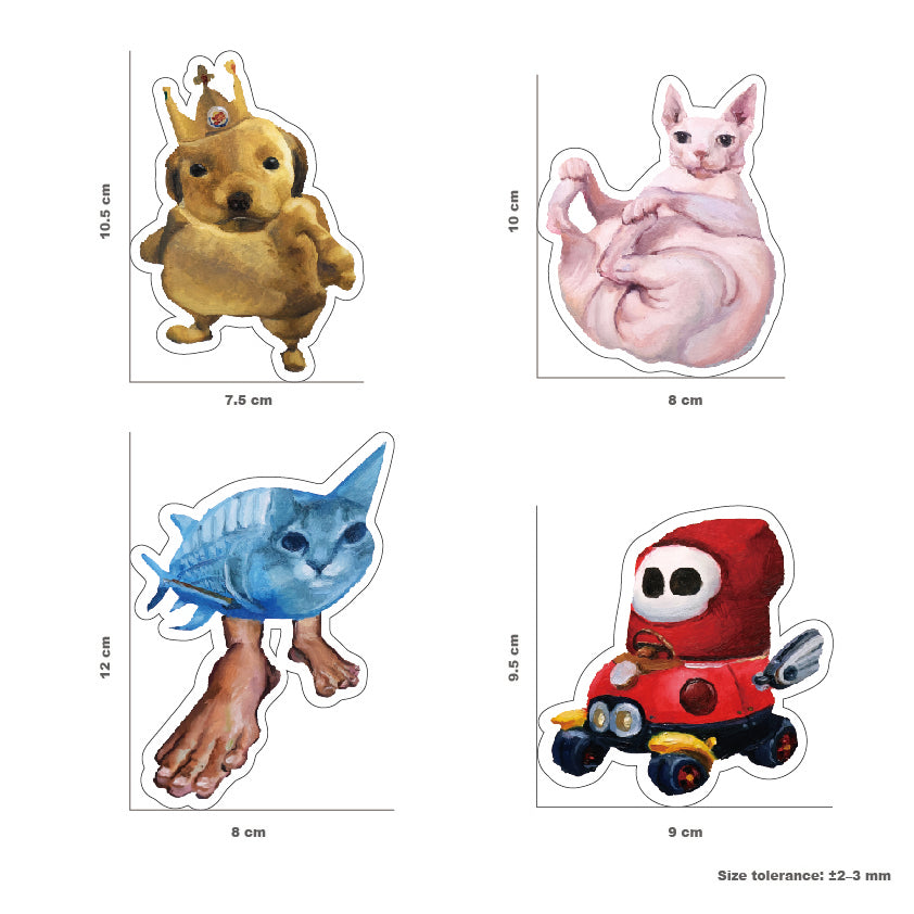 The wonderful creatures A | stickers pack