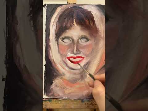 woman in scarf (print)