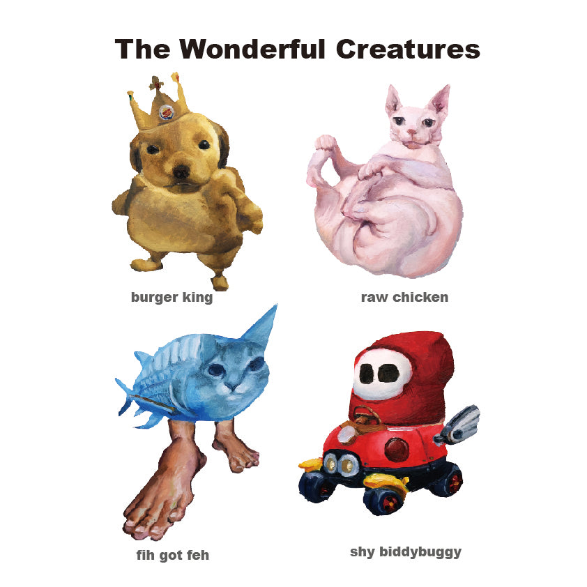 The wonderful creatures A | stickers pack